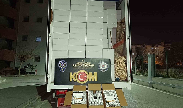 Adana'da Milyonluk Kaçak Makaron Baskını