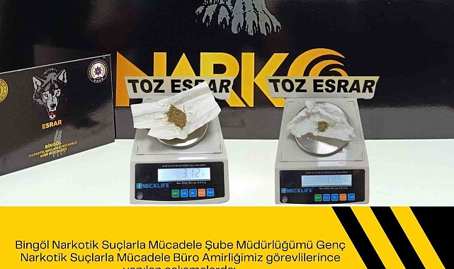 Bingöl'de uyuşturucu operasyonu