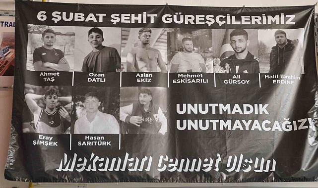 Depremde hayatını kaybeden sporcuların ansına güreş turnuvası