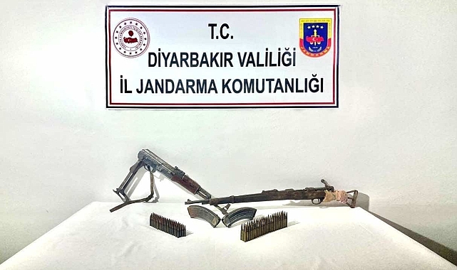 Diyarbakır'da 2 adet ruhsatsız uzun namlulu silah ele geçirildi