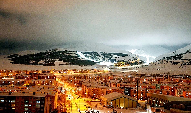 Erzurum ve Bölgesi için Kuvvetli Kar Yağışı Uyarısı