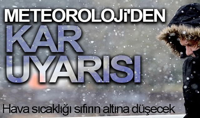 Iğdır'da Kuvvetli Kar Yağışı Uyarısı!
