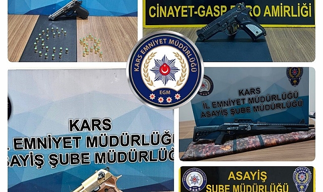 Kars Emniyeti'nden Suç Odaklarına Darbe: Silahlar Ele Geçirildi, Fuhuş Çetesine Operasyon