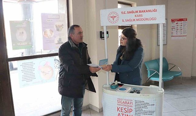 Kars'ta Sigara Bırakma Günü Etkinliği: Tütünün Zararlarına Dikkat Çekildi