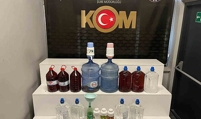 Kayseri'de Sahte Alkol Operasyonu: 31 Litre Sahte Alkol Ele Geçirildi