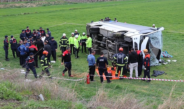 Kazada yaralanan 26 öğrenciden 18'i tabucu oldu