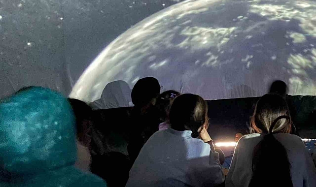 Köyceğiz'de Öğrencilere Uzay Deneyimi: Okul Bahçesine Planetaryum Kuruldu