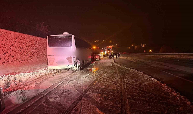 Malatya'da yolcu otobüsü istinat duvarına çarptı: 9 yaralı