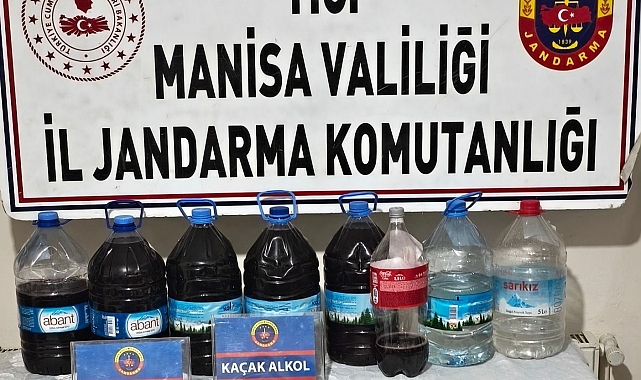 Manisa'da Kaçak Alkol Operasyonu: 115 Litre Kaçak İçki Ele Geçirildi
