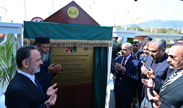 Pakistan'da Cumhurbaşkanı Erdoğan'ın adının verildiği kavşak açıldı