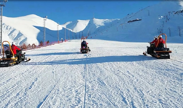 Palandöken'de Yasaklı Kayak Alanında 14 Kişiye Ceza Uygulandı