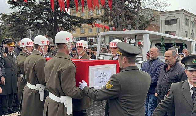 Şehit Uzman Çavuş Mustafa Bazna Düzce'de Son Yolculuğuna Uğurlandı