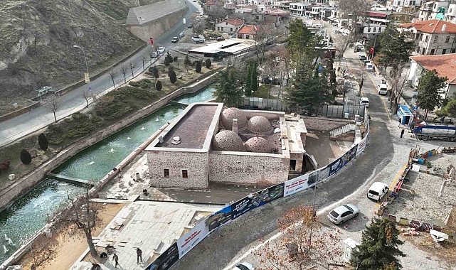 Sille Hacı Ali Ağa Hamamı'nın restorasyonu devam ediyor