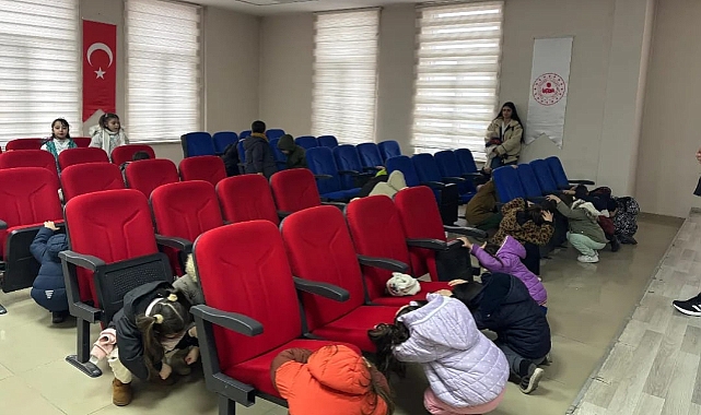 Şuşa Anaokulu Öğrencileri 112'yi Ziyaret Etti, Afet Eğitimi Aldı