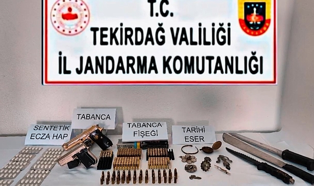 Tekirdağ'da Uyuşturucu ve Tarihi Eser Operasyonu: 8 Gözaltı