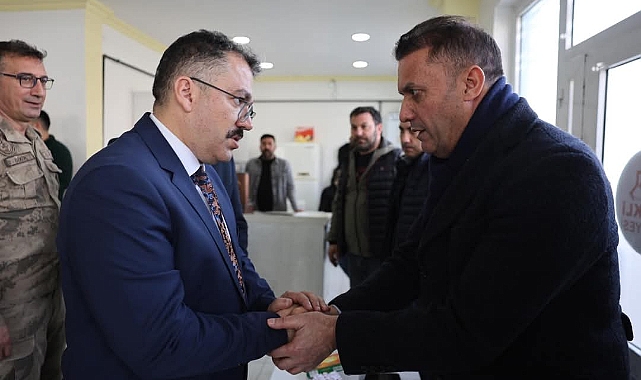 Vali Turan'dan Havalimanı Müdürü Bağca'ya Taziye Ziyareti