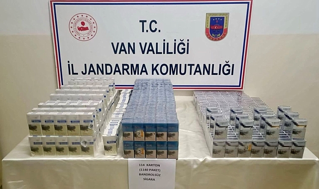 Van'da Kaçak Sigara Operasyonu: 1340 Paket Sigara Ele Geçirildi