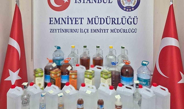 Zeytinburnu'nda Sahte Alkol Operasyonu: 80 Litre Sahte Alkol Ele Geçirildi