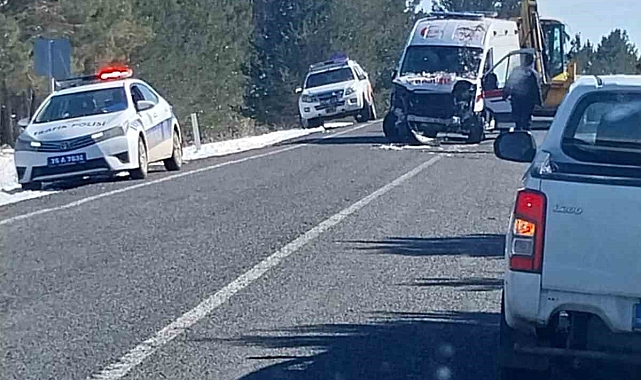 Ardahan'da Ambulans Ağaçlara Çarptı! 3 Sağlık Personeli Yaralı