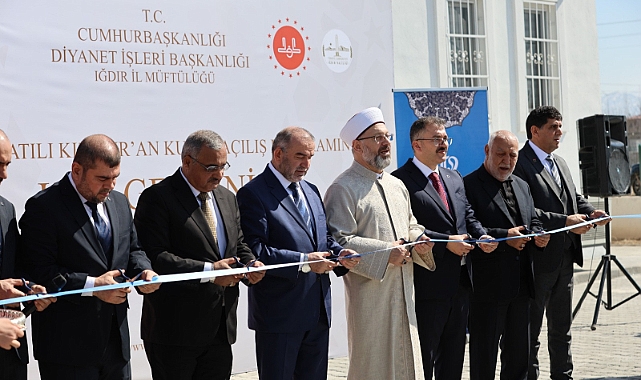 Diyanet İşleri Başkanı Erbaş, Iğdır'da Yeni Kur'an Kursu Açılışı Yaptı