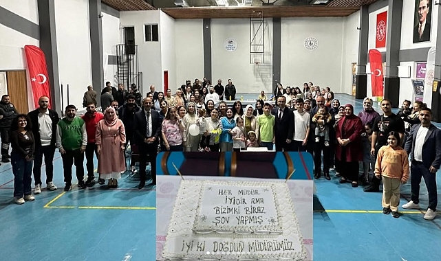 Iğdır Gençlik ve Spor Müdürü Şahin'e Personelden Şovlu Doğum Günü Sürprizi
