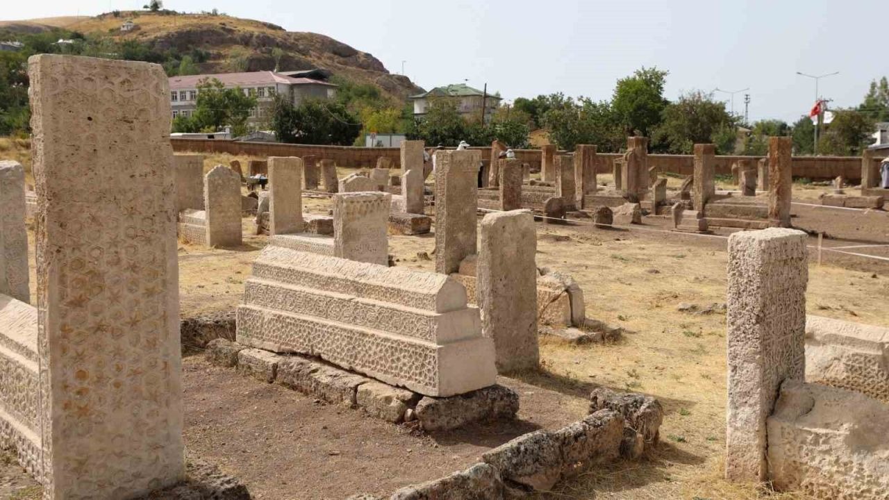 Van Valisi Ozan Balcı, Gevaş Selçuklu Mezarlığı'ndaki Çalışmaları İnceledi