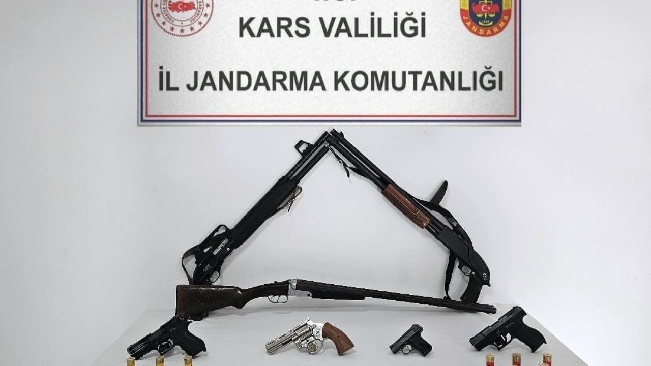 Kars'ta Silah ve Mühimmat Operasyonu: 4 Kişiye Adli İşlem