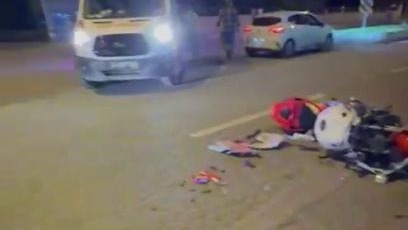Erzurum'da Trafik Kazası: Motosiklet Sürücüsü Yaralandı