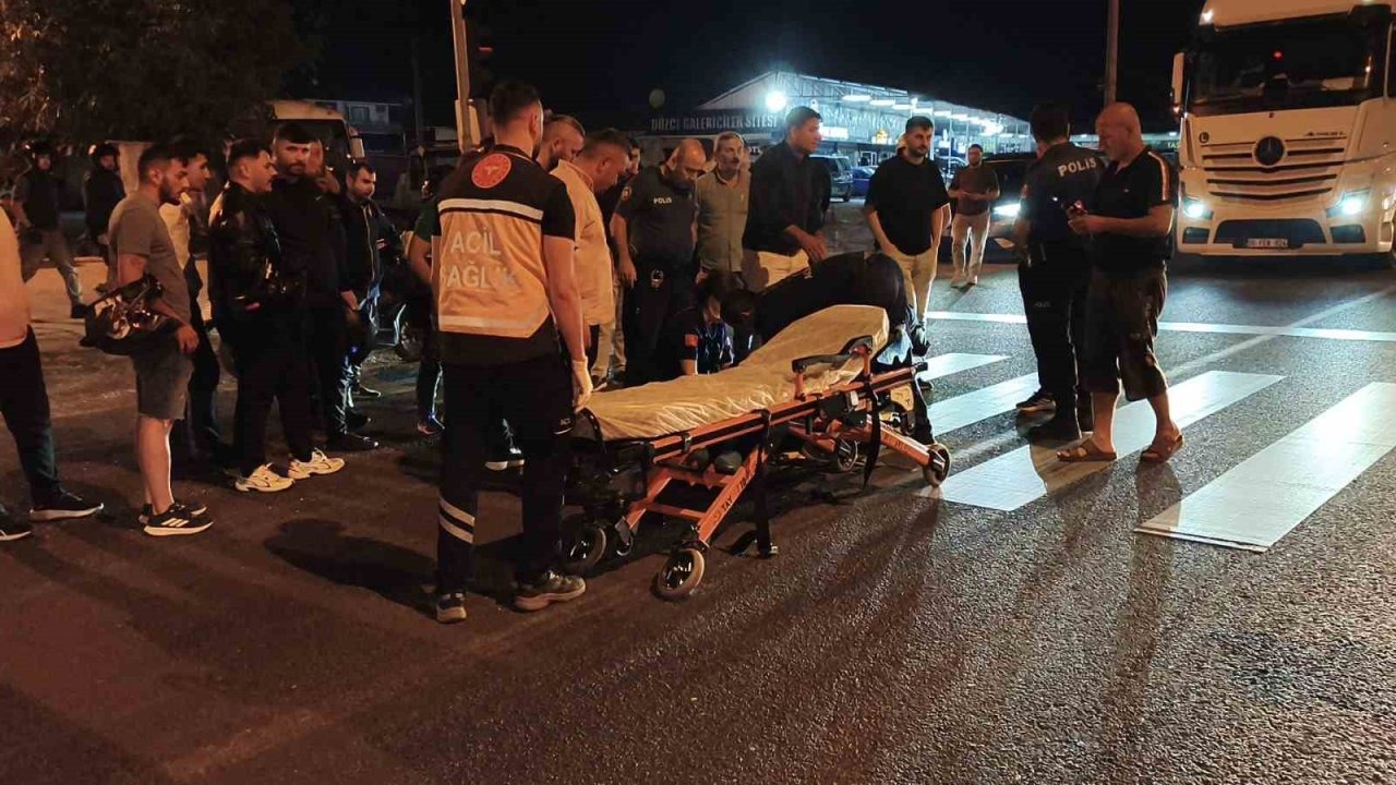 Düzce'de Kontrolsüz Yaya, Motosiklet Kazasına Neden Oldu: 1 Yaralı
