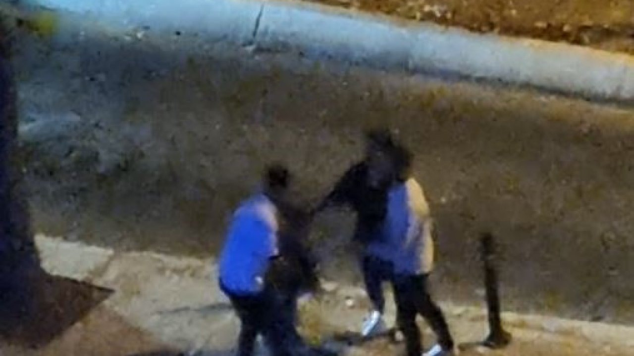 Avcılar'da Sokak Ortasında Kadına Şiddet