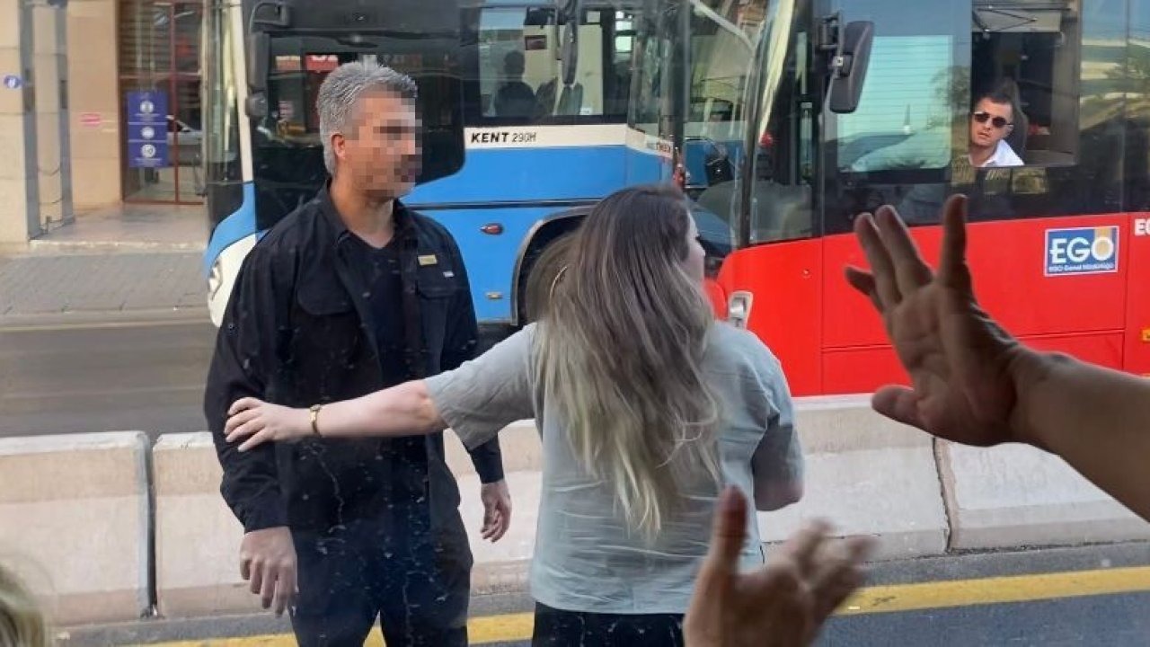 Ankara'da Otobüs Şoförü ve Otomobil Sürücüsü Arasında Kavga