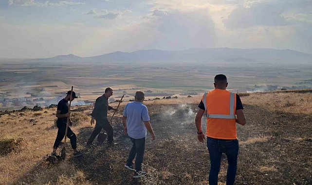 Ağrı'da Mühimmat Deposunu Tehdit Eden Yangın Söndürüldü