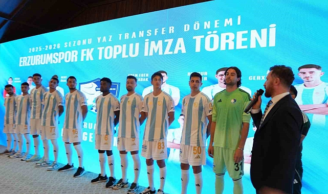 Erzurumspor FK'dan Yeni Sezon Öncesi Gövde Gösterisi: Transferler Tanıtıldı