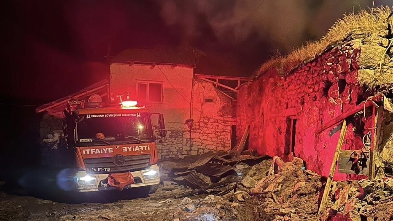 Erzurum'da Çıkan Yangın Kontrol Altına Alındı