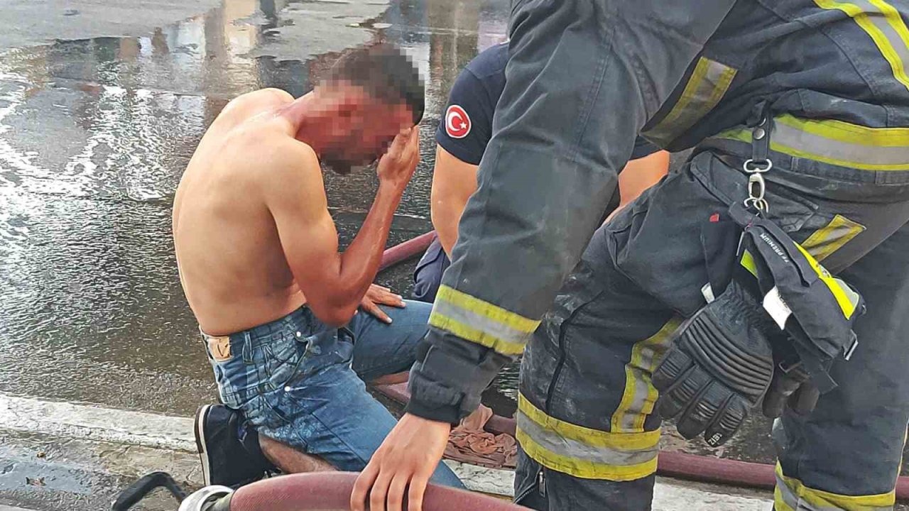 Antalya'da Kendini Yakmak İsteyen Gence Benzin Engeli