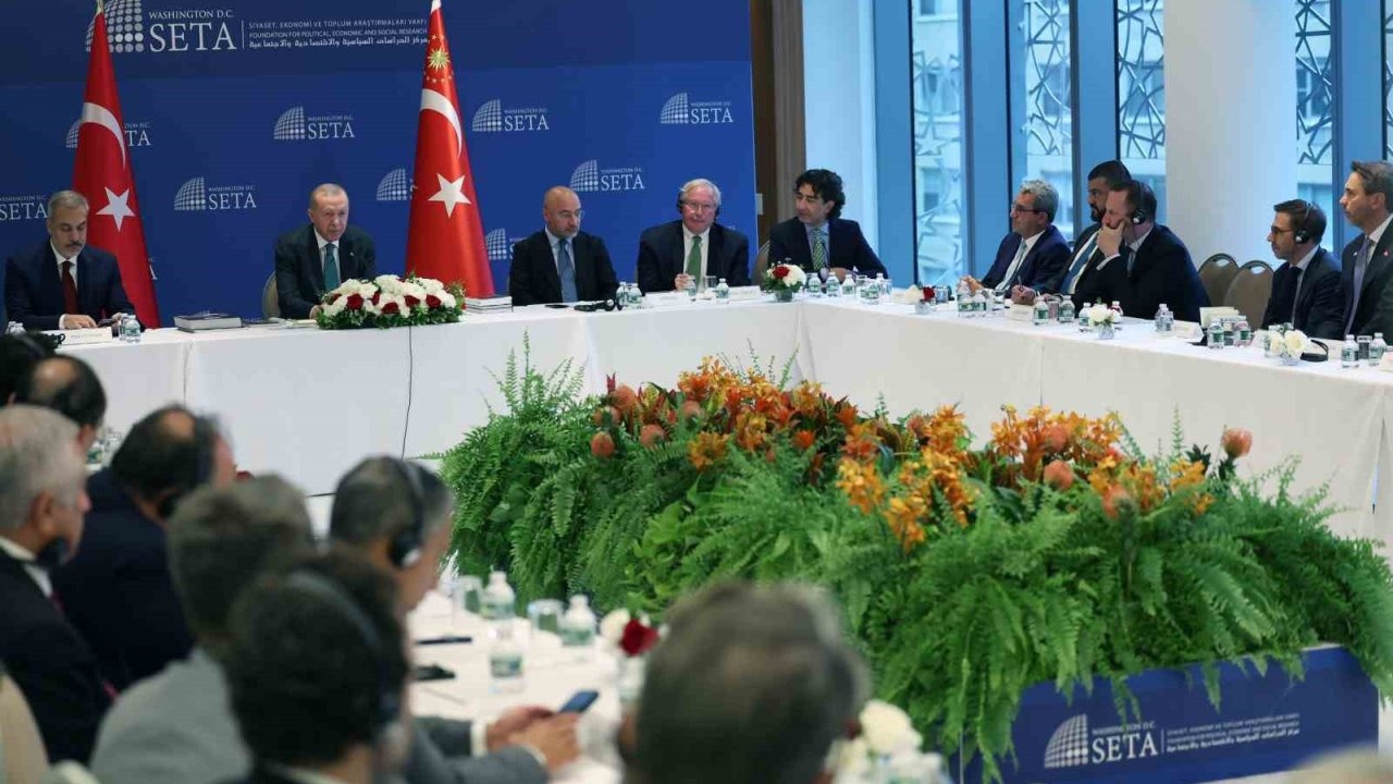 Cumhurbaşkanı Erdoğan, ABD'li Düşünce Kuruluşları Temsilcileriyle Bir Araya Geldi
