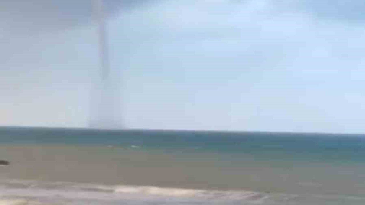 İskenderun Körfezi'nde Deniz Hortumu Paniği