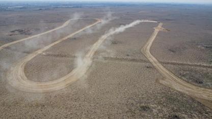 Ağrı Dağı eteklerinde Off-road provası havadan görüntülendi