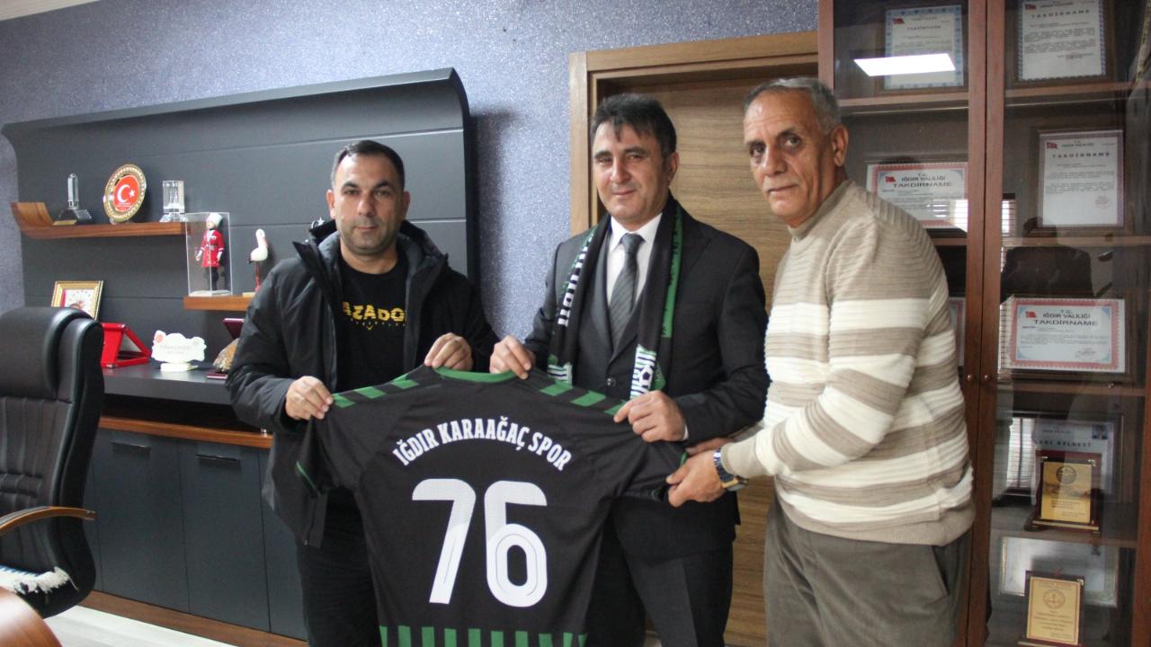 Iğdır Karaağaç Spor Kulübü'nden Genel .sekreter Çarman'a ziyaret
