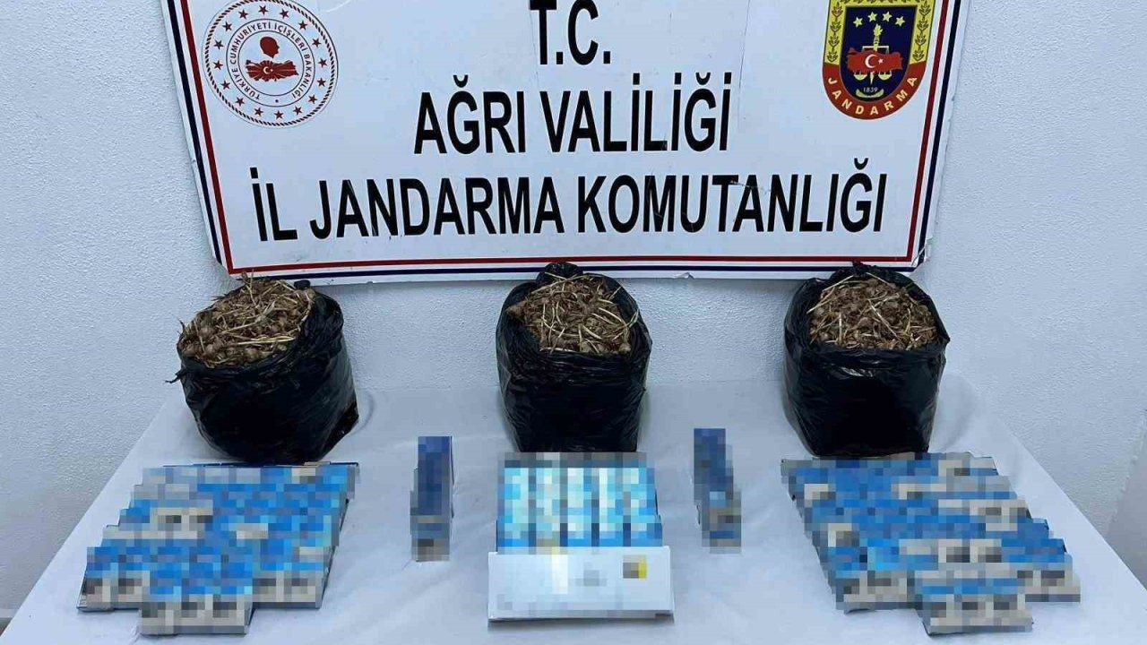 Doğubayazıt’ta Kaçakçılık Operasyonu: Safran Tohumu ve Sigara Ele Geçirildi