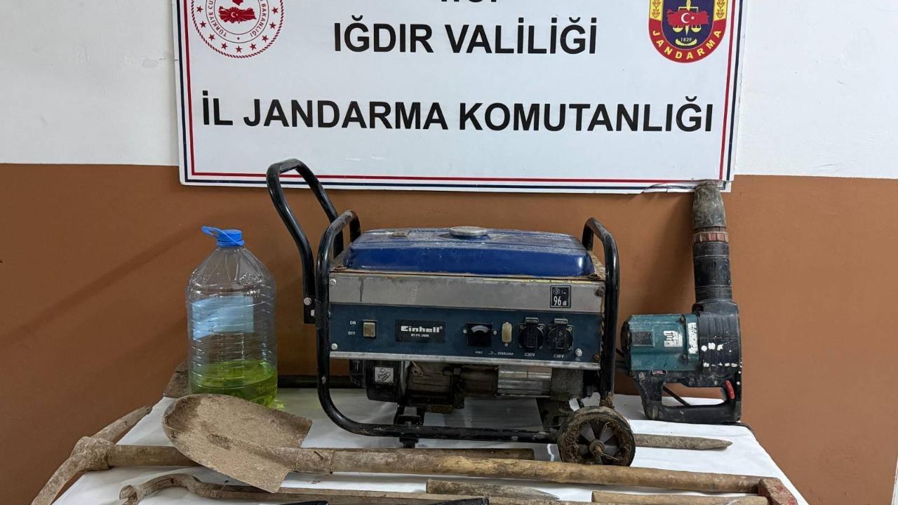 Iğdır Tuzluca’da Kaçak Kazı Operasyonu