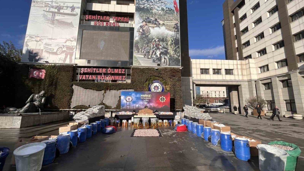 İstanbul Narkotik Rekor Operasyonu: 1 Ton Uyuşturucu, 6.8 Milyon Hap Ele Geçti