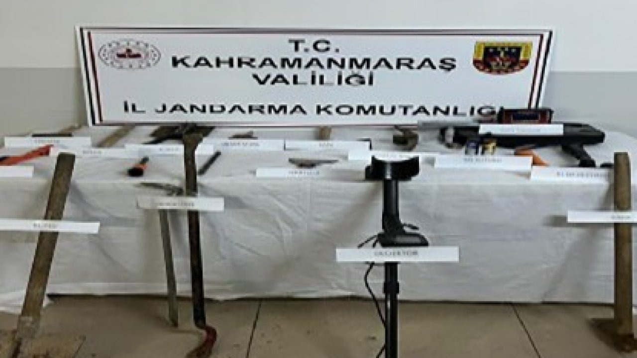 Kahramanmaraş’ta kaçak kazı operasyonu: 11 şüpheli yakalandı