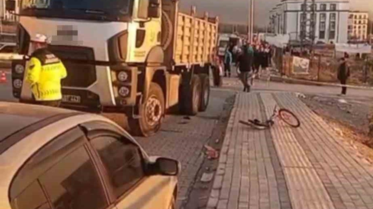 Kamyonun çarptığı 6 yaşındaki bisikletli çocuk hayatını kaybetti