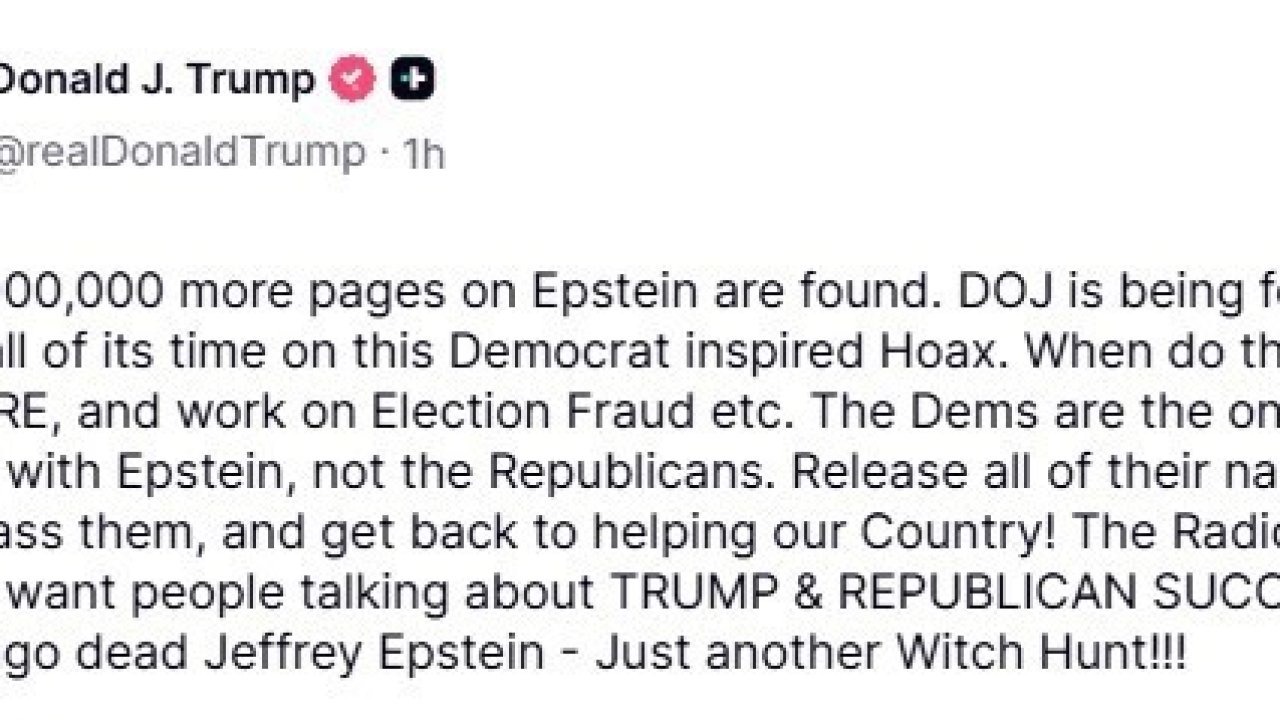 Trump’tan Adalet Bakanlığı’na Epstein Çağrısı: İsimleri İfşa Edin