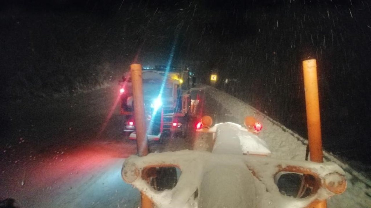 Antalya-Konya karayolunda kar yağışı etkili olmaya başladı