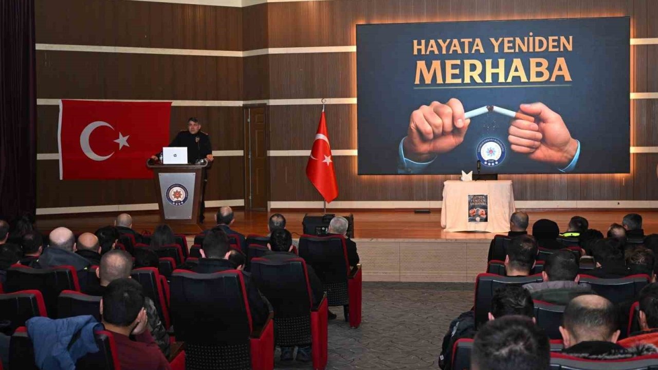 Erzurum Emniyeti’nde sigaraya savaş açıldı