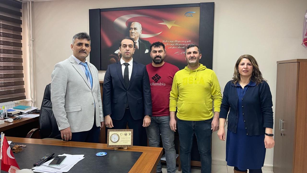 Iğdır SGK İl Müdür Yardımcısı Aykut Sam’a Anlamlı Ziyaret