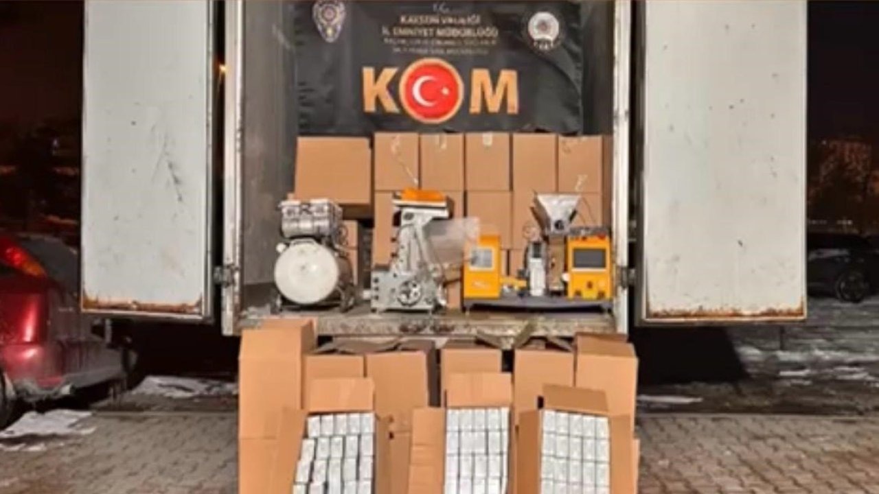 Kayseri’de kaçak sigara operasyonu: 1 gözaltı