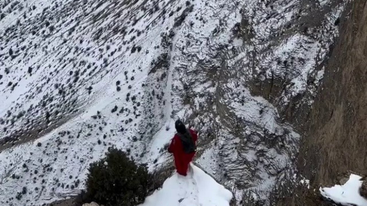 Uzundere semalarında nefes kesen atlayış